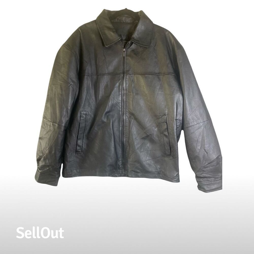 Marc Mattis Men's Biker Jacket Black Size L Mid-Length Casual